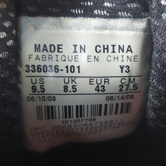 Nike Zoom Black White Spiked Mens Golf Shoes, 9.5 - Picture 10 of 12